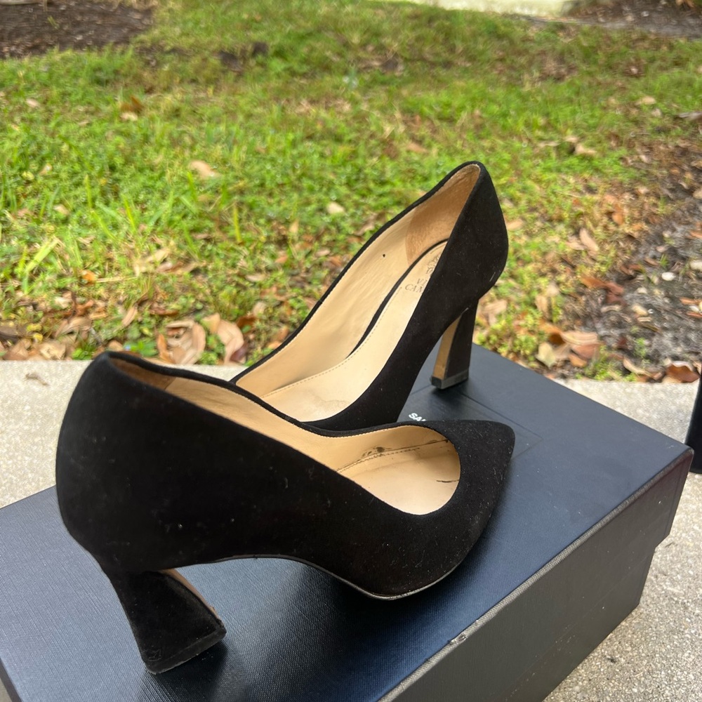 Vince Camuto Black Suede Heels